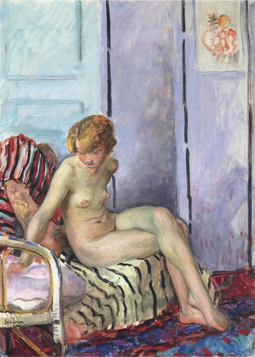 Nuda in poltrona 1